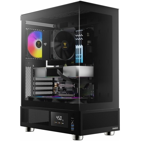 کیس کامپیوتر گیم دیاس Atlas E1 ARGB Mid Tower مشکی