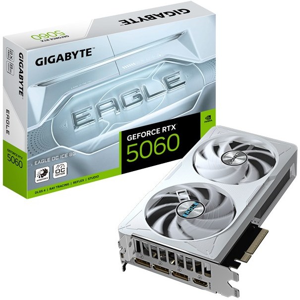 کارت گرافیک گیگابایت RTX 5060 OC Eagle Ice حافظه 8  گیگابایت