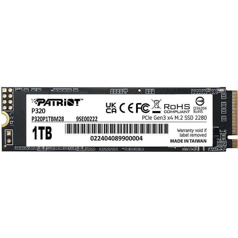 حافظه اس اس دی  Patriot P320 M.2 2280 NVMe  ظرفیت 1 ترابایت