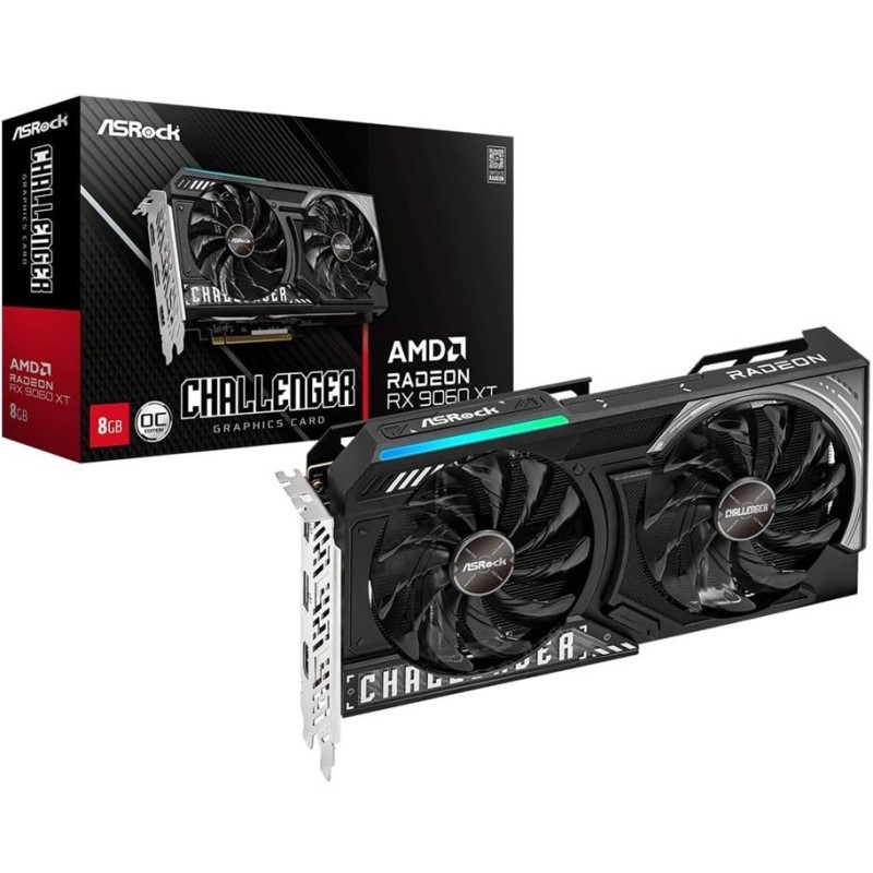 کارت گرافیکASROCK مدل CHALLENGER  RX 9060 XT OC حافظه 16 گیگابایت