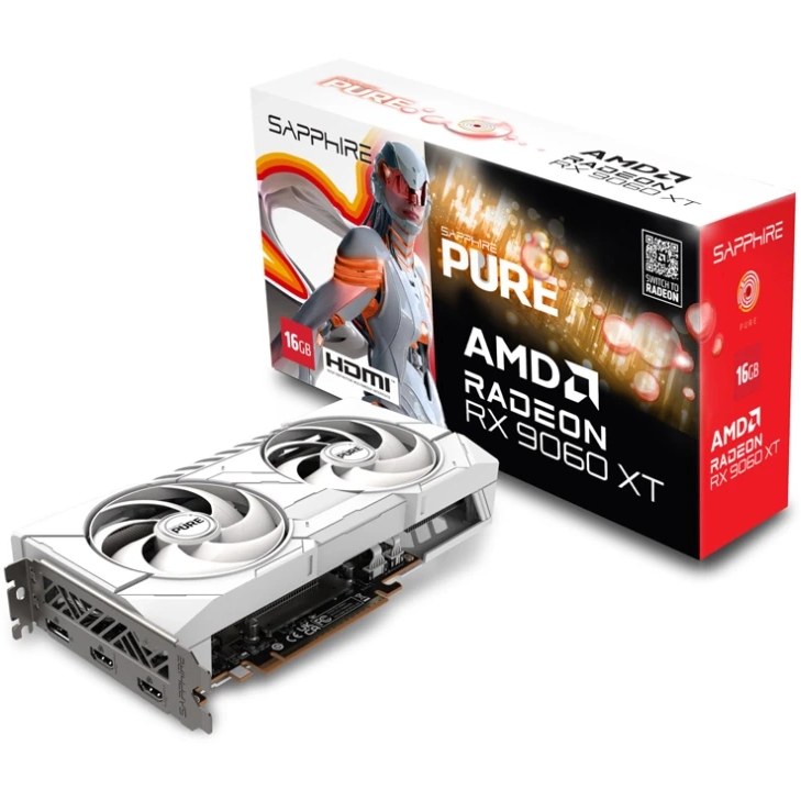 کارت گرافیک سافایر مدل Pure RX 9060 XT OC حافظه 16 گیگابایت