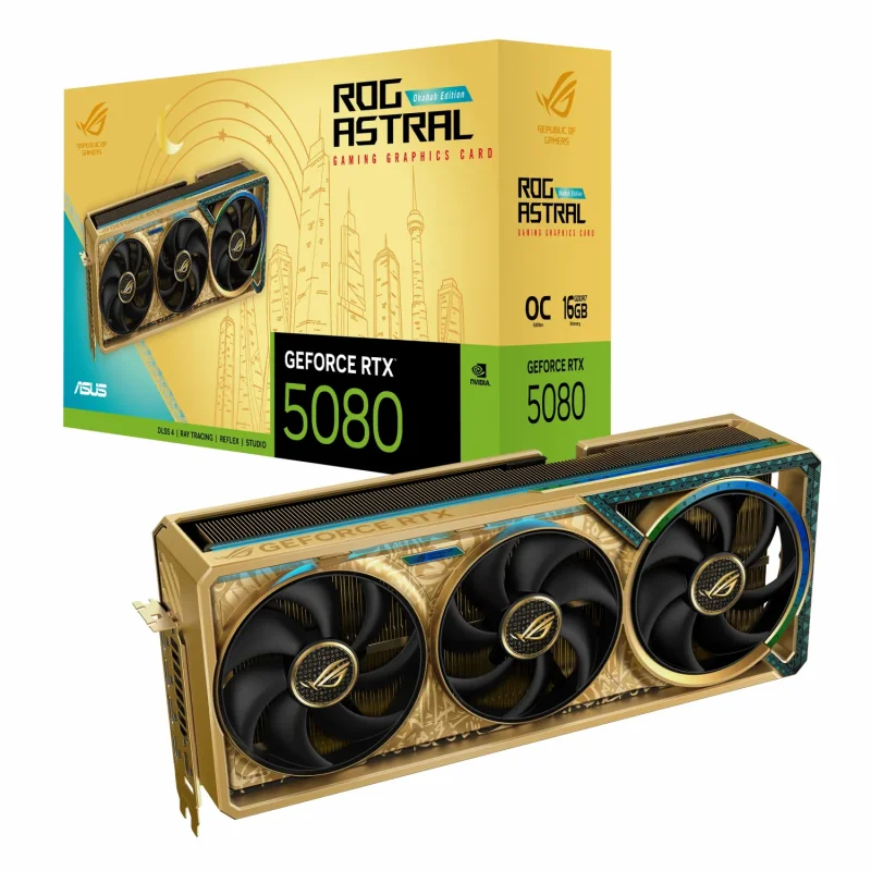 کارت گرافیک  ایسوس مدل ASUS ROG Astral RTX 5080Dhahab OC 16G