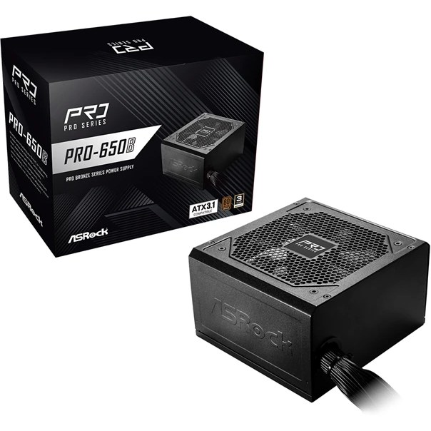 پاور 650 وات ازراک مدل PRO-650B برنز