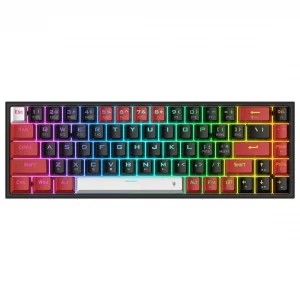 کیبورد مکانیکی ردراگون مدل Redragon Fizz K617R RGB سوئیچ آبی