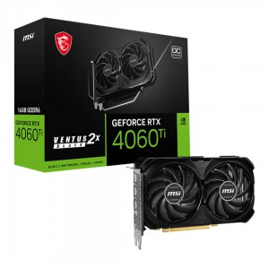کارت گرافیک ام اس آی مدل MSI GeForce RTX 4060 Ti VENTUS 2X Black 16GB GDDR6 OC Edition