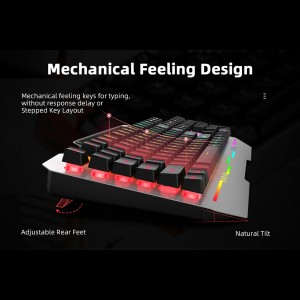 کیبورد و ماوس گیمینگ آئولا مدل T102 با نور RGB