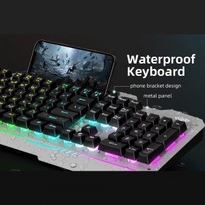 کیبورد و ماوس گیمینگ آئولا مدل T102 با نور RGB