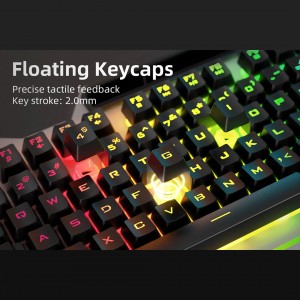 کیبورد و ماوس گیمینگ آئولا مدل T102 با نور RGB