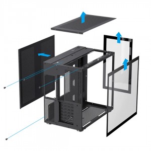 کیس کامپیوتر گیم مکس Infinity Mid Tower مشکی
