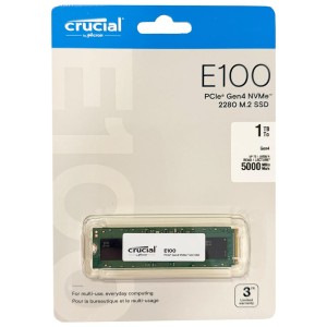 حافظه اس اس دی اینترنال کروشیال E100 M.2 2280 NVME ظرفیت 1 ترابایت