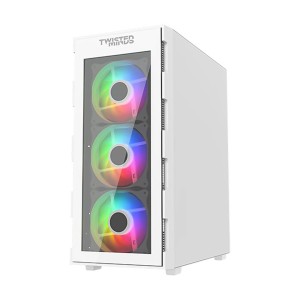 کیس کامپیوتر تویستد مایندز Titan Glass سفید