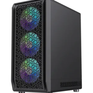 کیس کامپیوتر گیم‌ مکس Hype-A ARGB Mid Tower مشکی