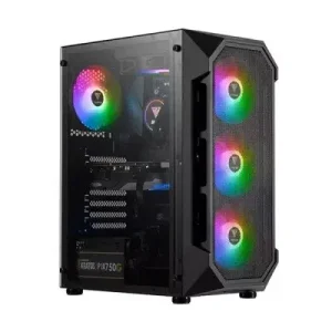 کیس کامپیوتر گیم دیاس مدل Aura GC1 Elite ARGB Mid Tower مشکی