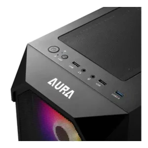 کیس کامپیوتر گیم دیاس Aura GC1 ARGB Mid Tower مشکی