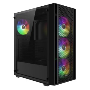 کیس کامپیوتر گیم دیاس Aura GC2 Elite ARGB Mid Tower مشکی