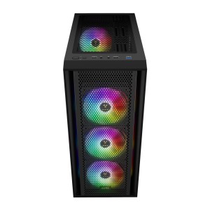 کیس کامپیوتر گیم دیاس مدل Aura GC1 Elite ARGB Mid Tower سفید