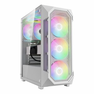 کیس کامپیوتر گیم دیاس مدل Aura GC1 Elite ARGB Mid Tower سفید