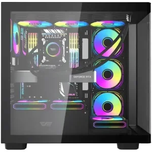 کیس کامپیوتر گیم دیاس مدل Aura GC1 Elite ARGB Mid Tower سفید