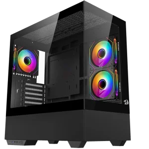 کیس کامپیوتر ردراگون مدل Reflect CA-607 ARGB Mid Tower مشکی