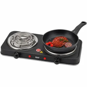 اجاق برقی رومیزی 2 شعله المنتی راف R.8020AB