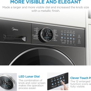 ماشین لباسشویی مدیا مدل MF210W100WB ظرفیت ۱۰ کیلوگرم