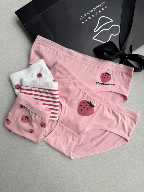 شورت گوگولی طرح  توت فرنگی کد155