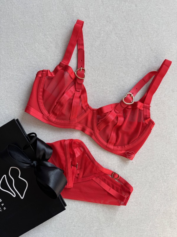 ست  اروپایی حریر  HEART کد224