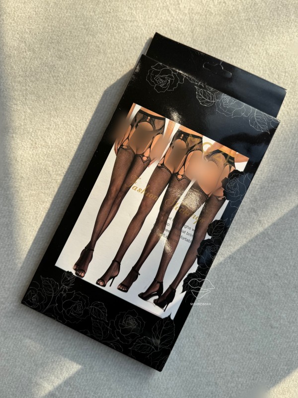 جورابشلواری فاق باز  زنبوری جلو طرحدار کد 289