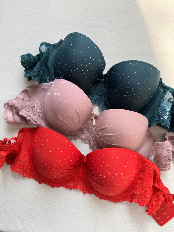 سوتین دکلته خال دار کد 341