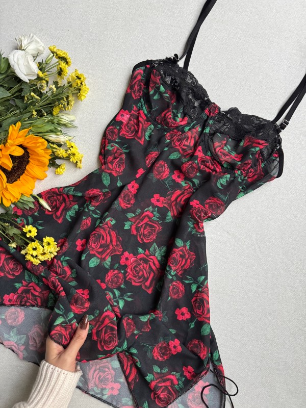 پیراهن حریر چین دار کد 375