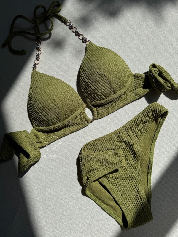 بیکینی بند نگین دار وسط حلقه کد 389