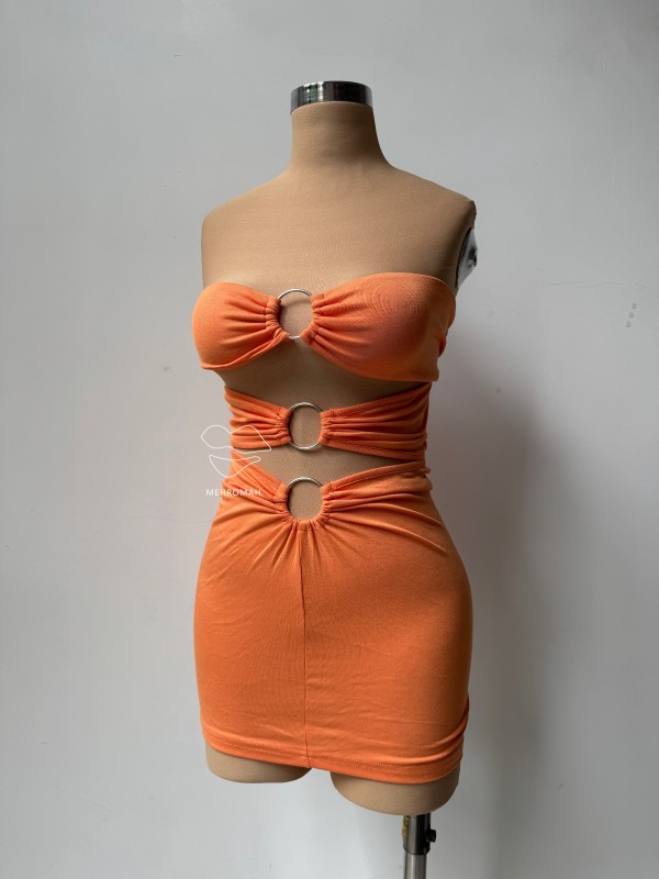 پیراهن میدی جلو حلقه کد 430