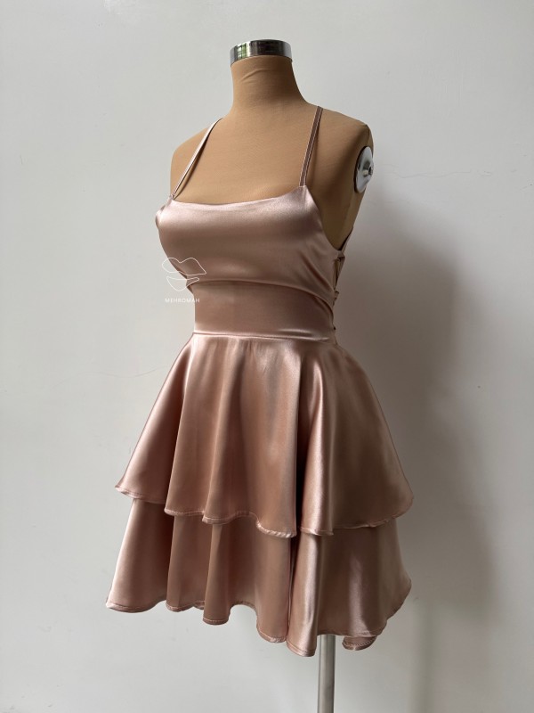 پیراهن عروسکی دو پله کد 443