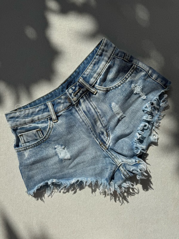 شورتک جین ریش دار کد 452