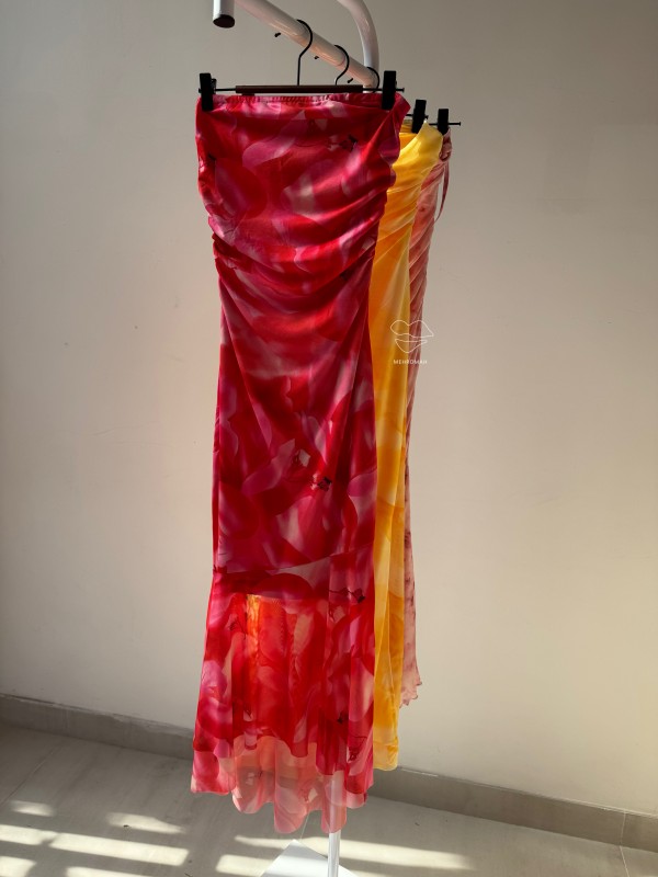 پیراهن ساحلی حریر کد507