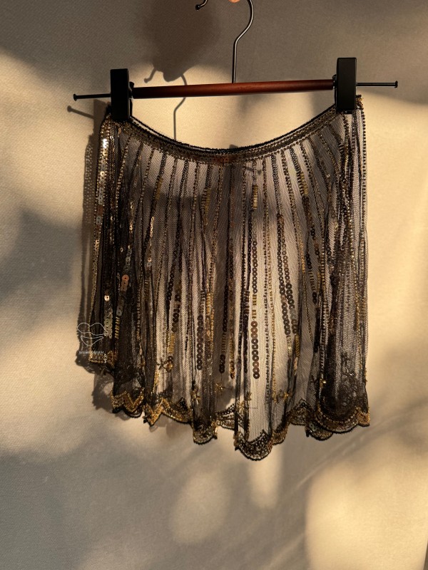 دامن حریر پولکی کد 531