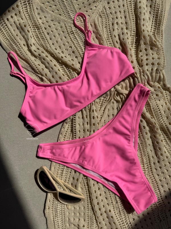 ست بیکینی صورتی باربی کد 553