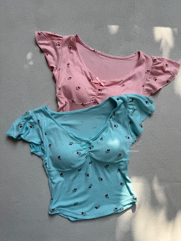 کراپ کاپدار گلدار کد 582