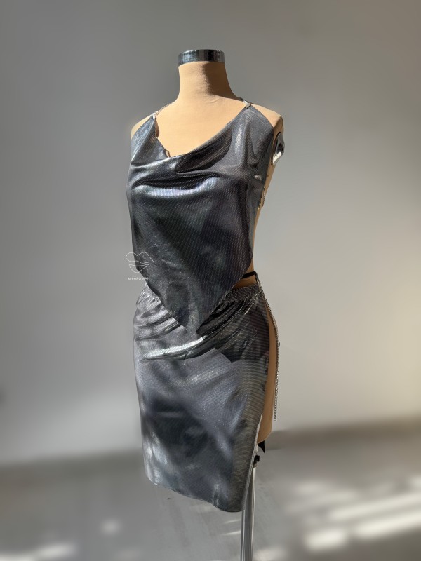 ست تاپ و دامن دیسکویی کد 588