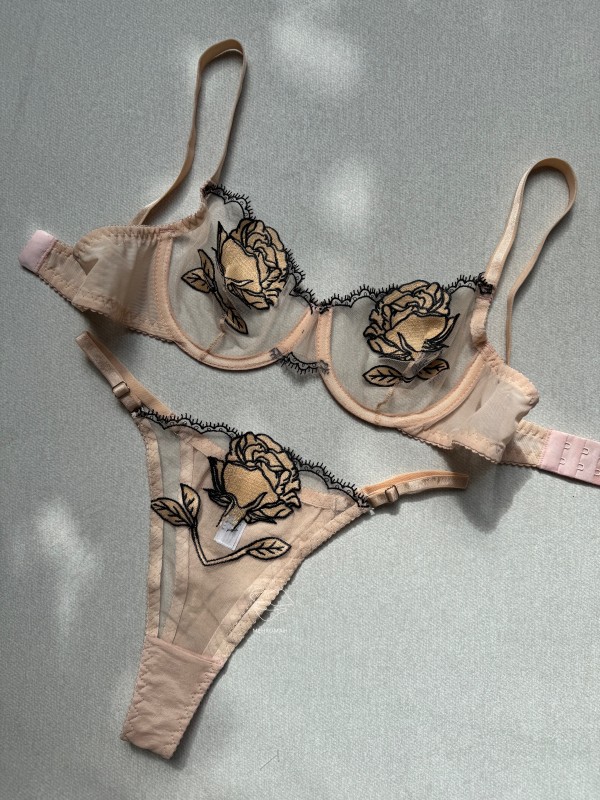 ست توری گلدار ژینا کد 600