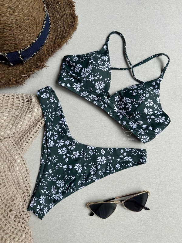 ست بیکینی خاص گلدار کد 617