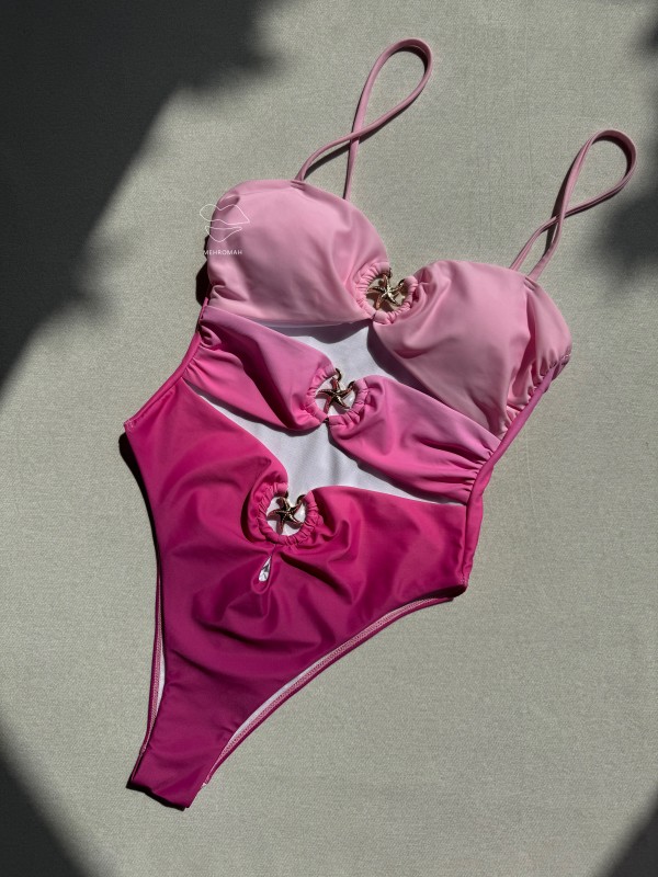 مونوکینی برش دار ستاره ای کد 621