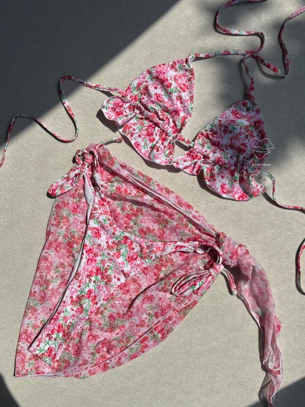 ست بیکینی گلی کد 644