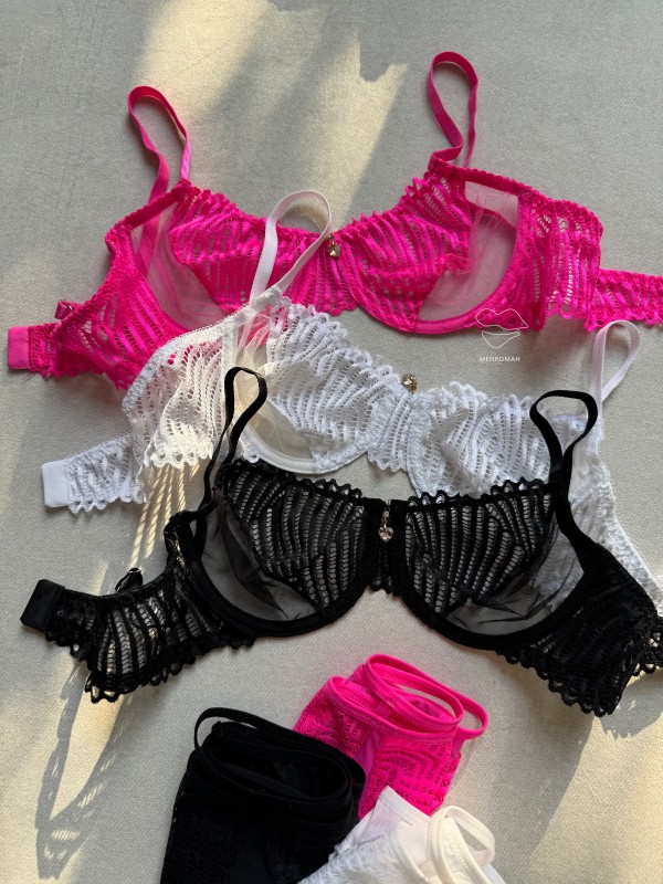 ست تور دانتل بال پروانه کد 666