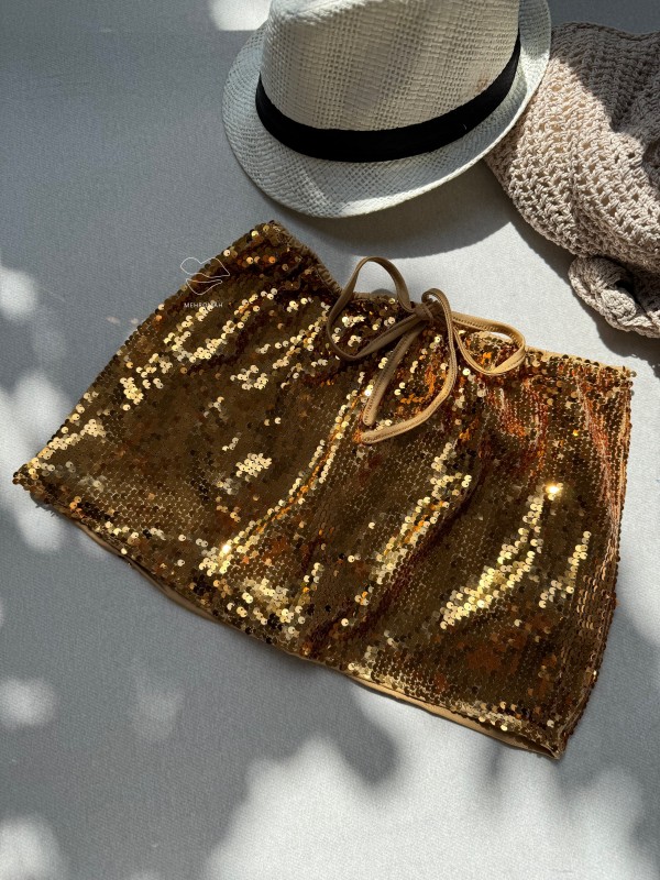 دامن پولکی گلد کد 671