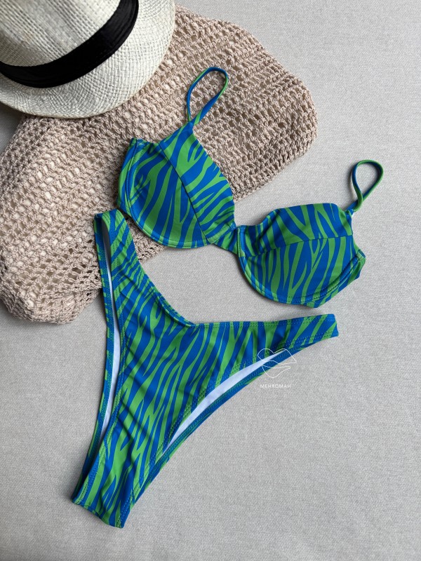 بیکینی فنردار زبرا کد 689