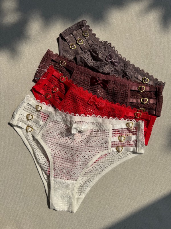 شورت جنیفری سه بندی قلب دار کد 695