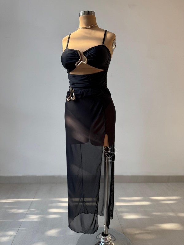 مونوکینی مشکی موج کد 715