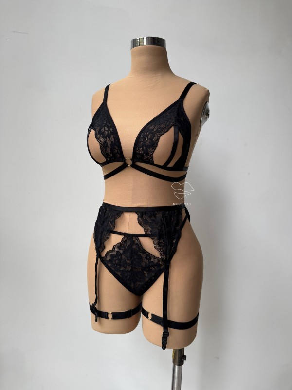 ست فانتزی دانتل زنانه کد 736