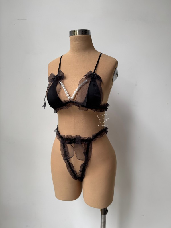 کاستوم بند مرواریدی چین دار کد 739